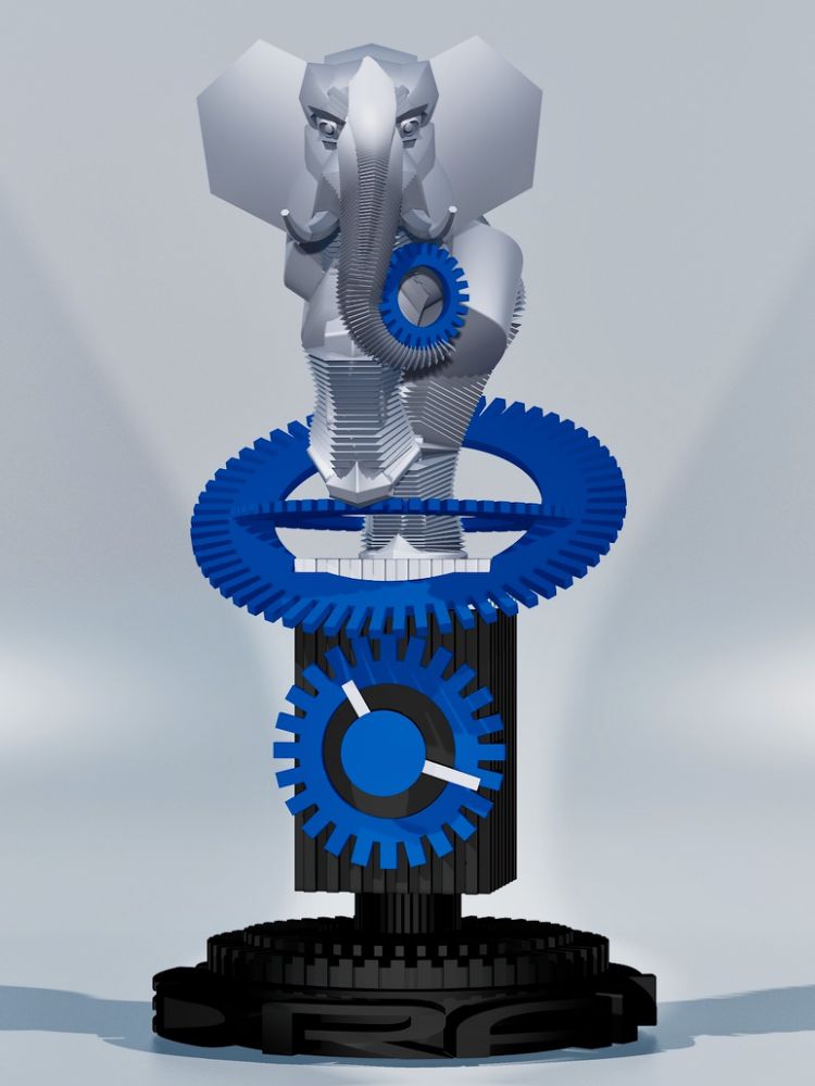 OZ.ANIMAUX 'MEDRANO' HORLOGE